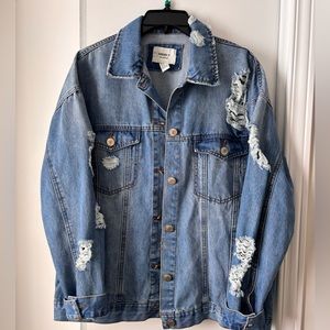 Women’s Distressed Jean Jacket